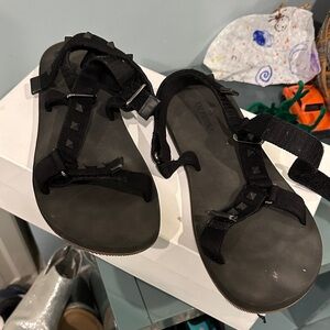 Valentino Black Sandals with Straps - Unisex Size 9 (42)